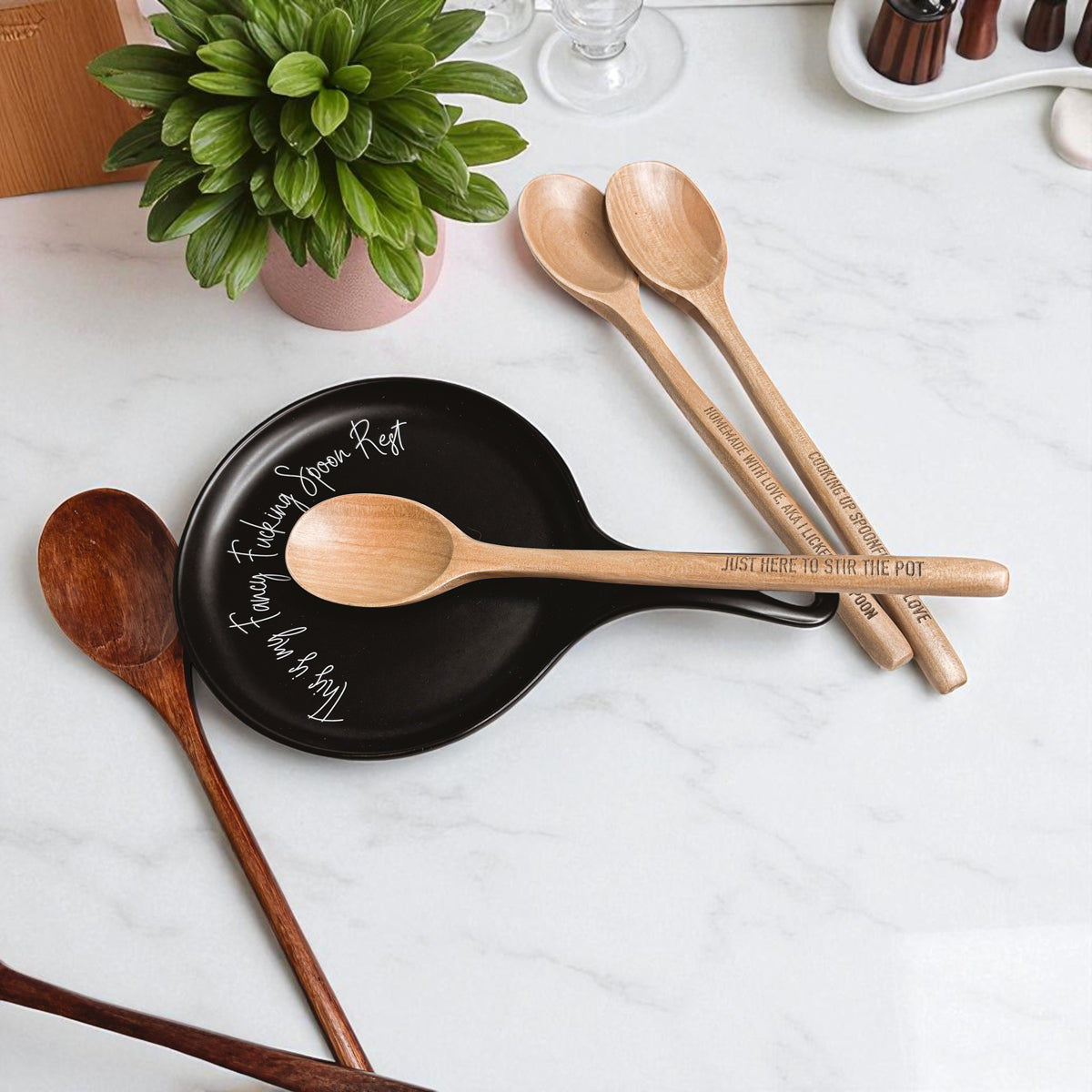 Cook humor bundle
Kitchen therapy gift
Housewarming luxury
Special occasion kitchen
Statement piece gift